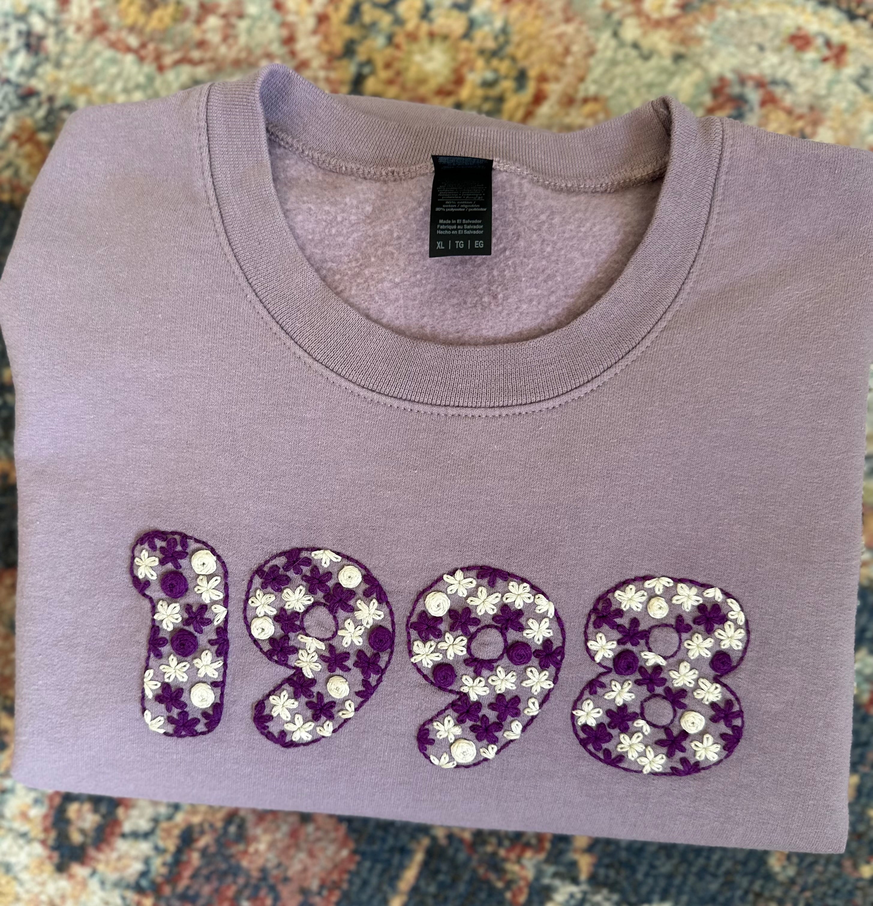 Floral Letters + Numbers Pattern: Embroidery Design (Digital File, Stick and Stitch Design, PDF)