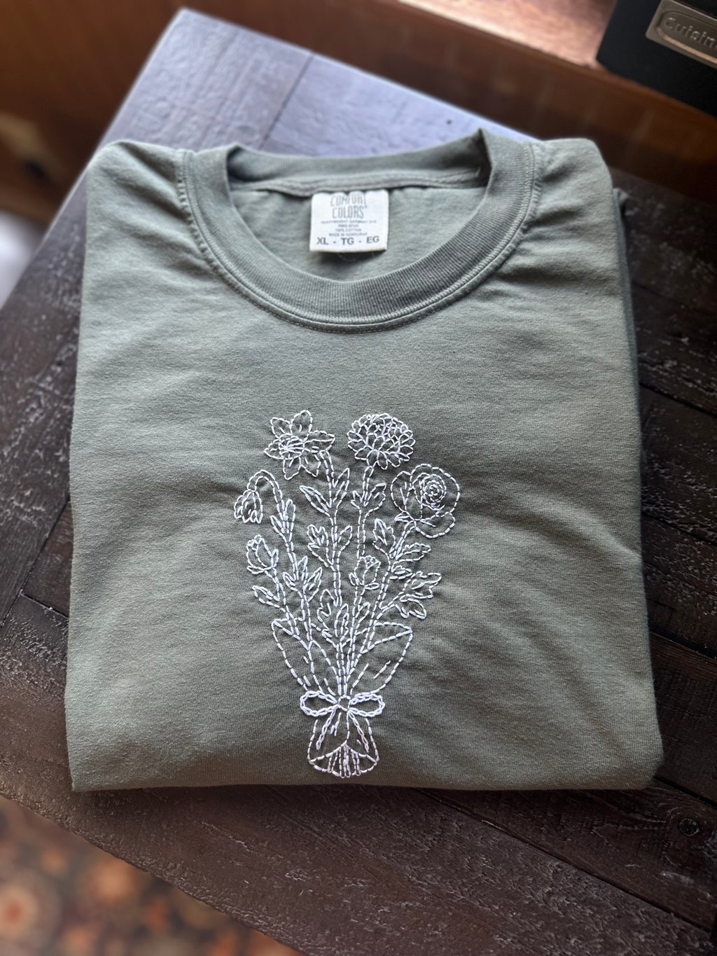 Custom Photo + Design Hand-Embroidered Apparel – Personalized